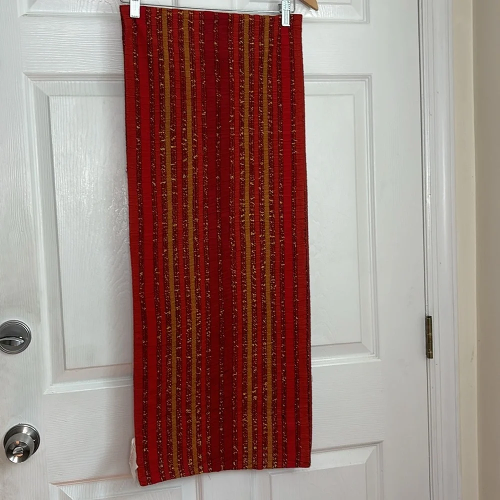 PIER 1 Imports table runner fall theme autumn orange color scheme thanksgiving